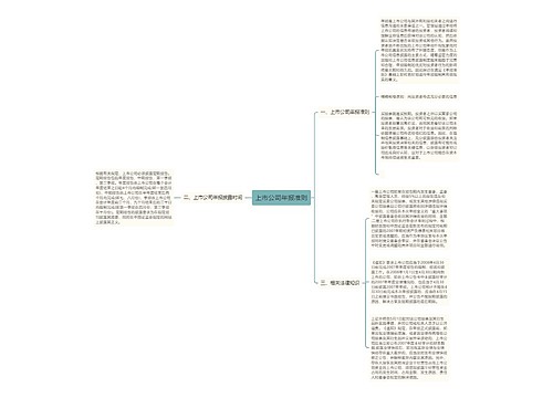 上市公司年报准则