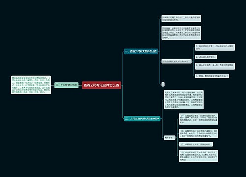 查看公司有无案件怎么查