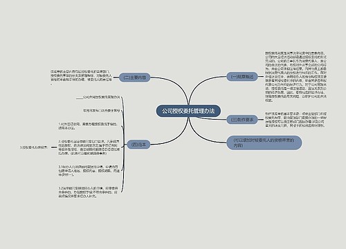 公司授权委托管理办法