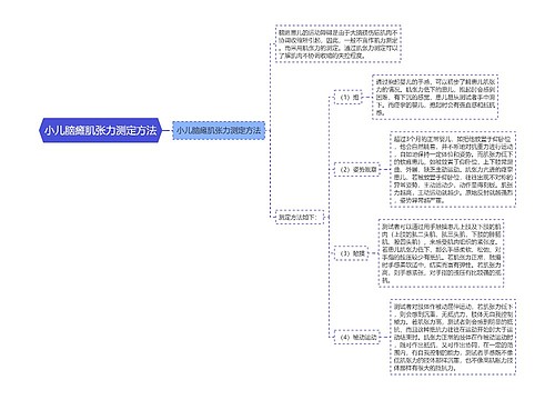 小儿脑瘫肌张力测定方法