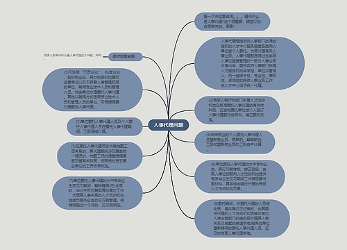 人事代理问题