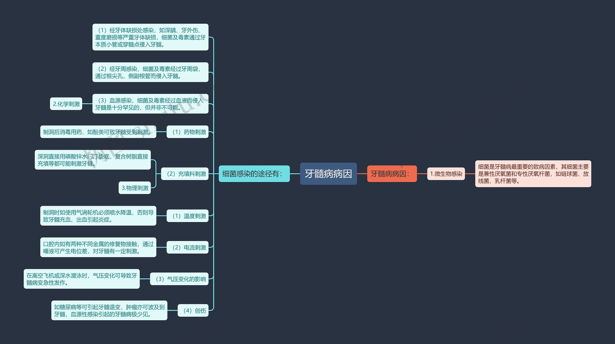 牙髓病病因 牙髓病病因