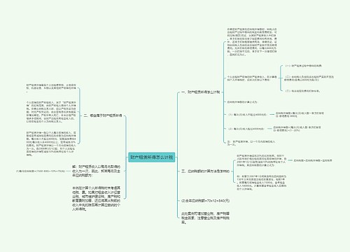 财产租赁所得怎么计税