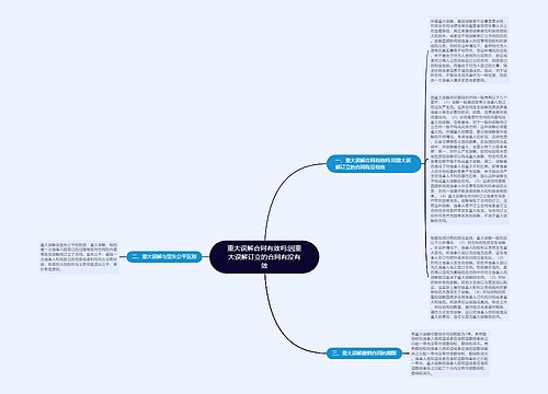 重大误解合同有效吗:因重大误解订立的合同有没有效