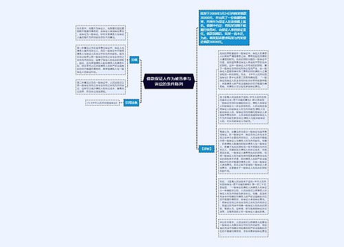 借款保证人作为被告参与诉讼的条件陈列