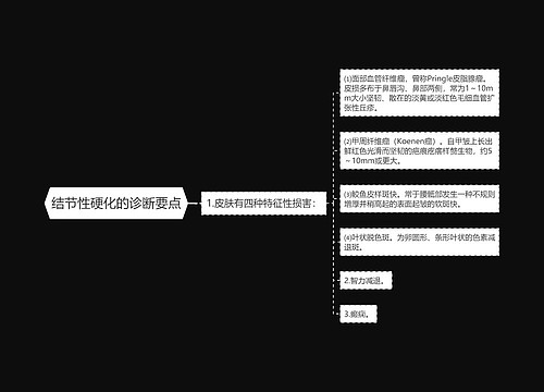 结节性硬化的诊断要点