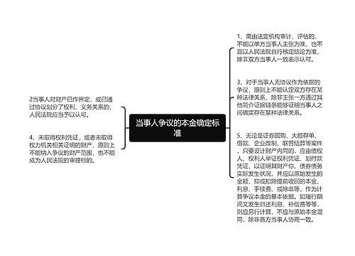 当事人争议的本金确定标准