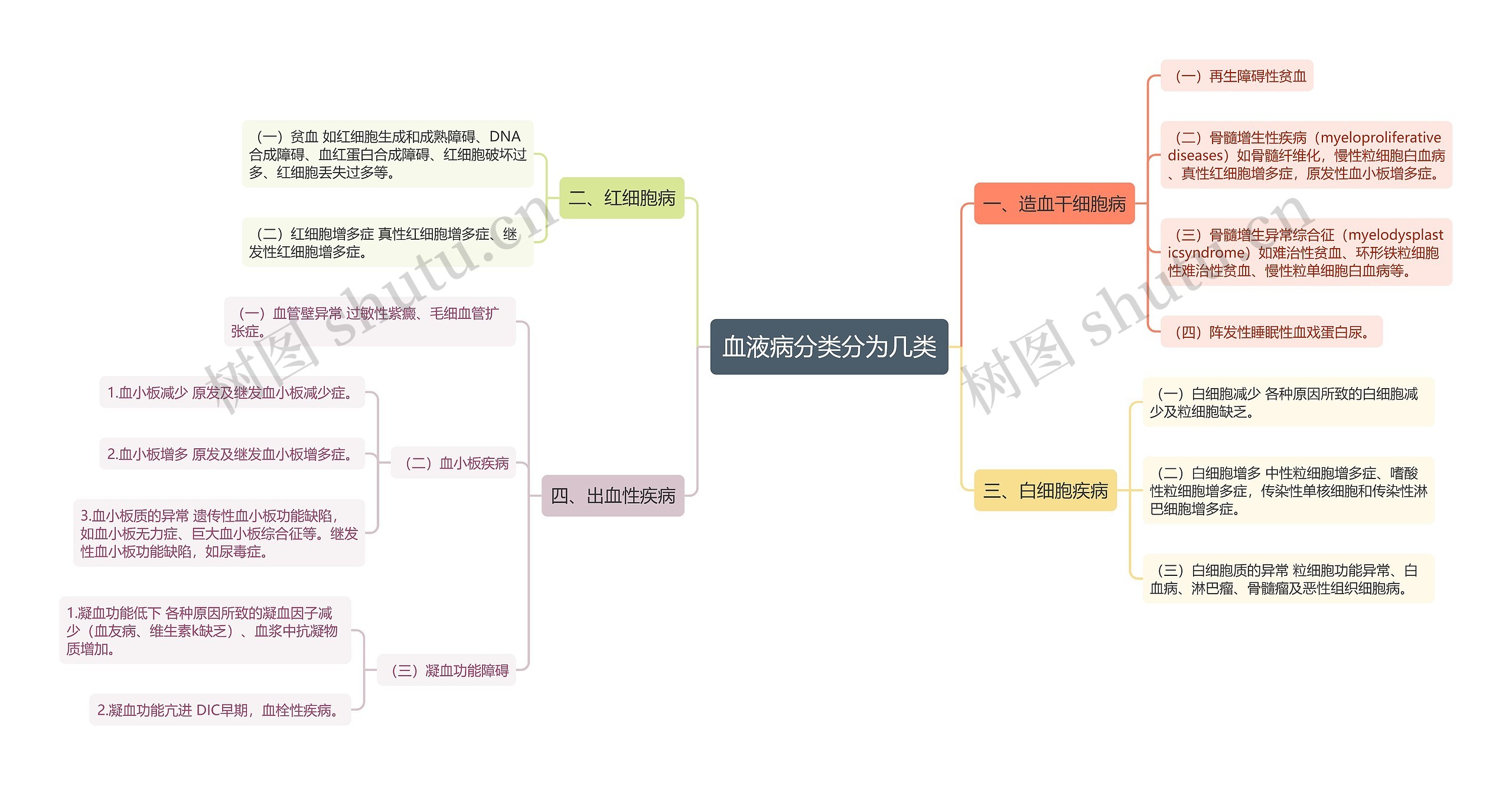 血液病分类分为几类