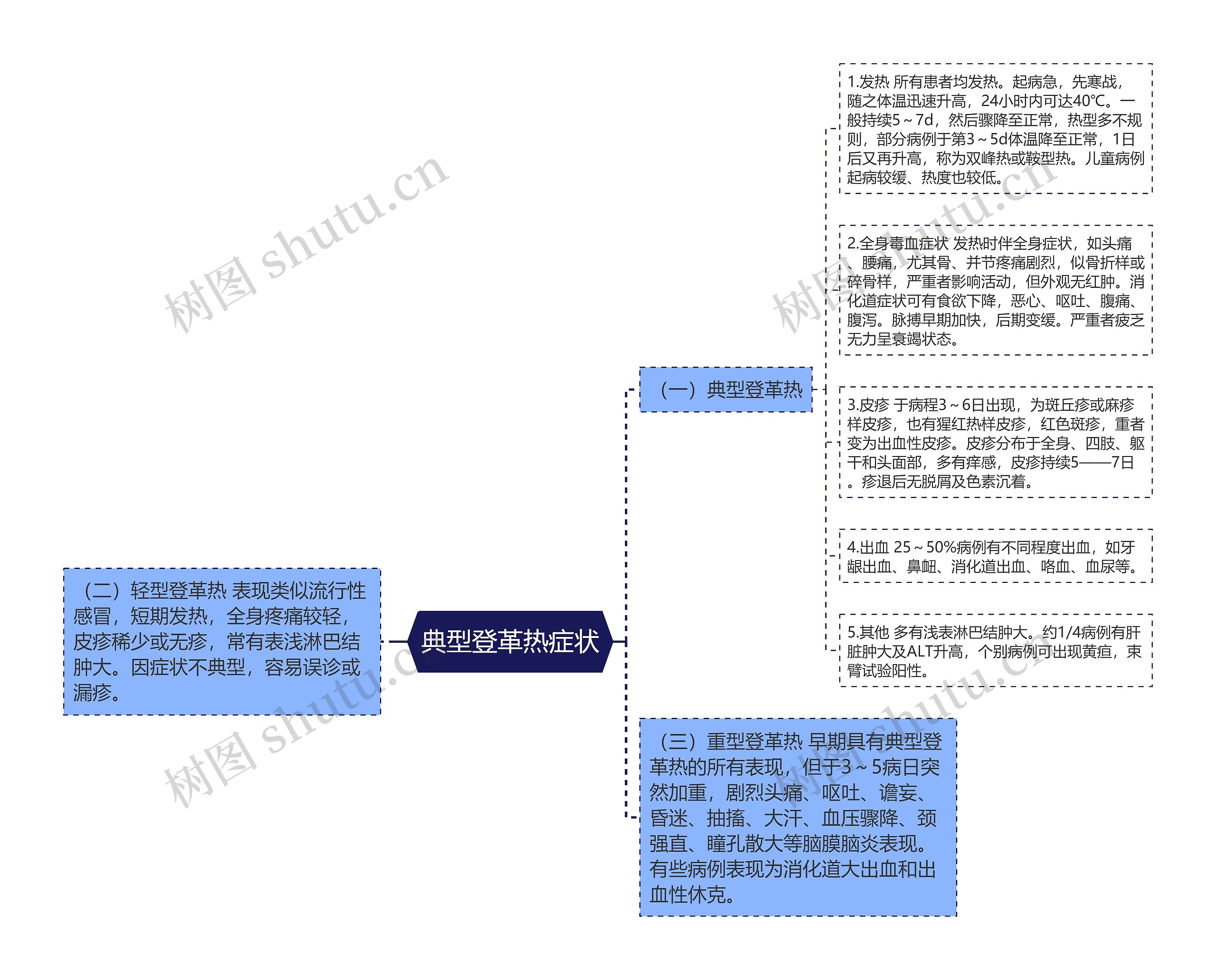 典型登革热症状