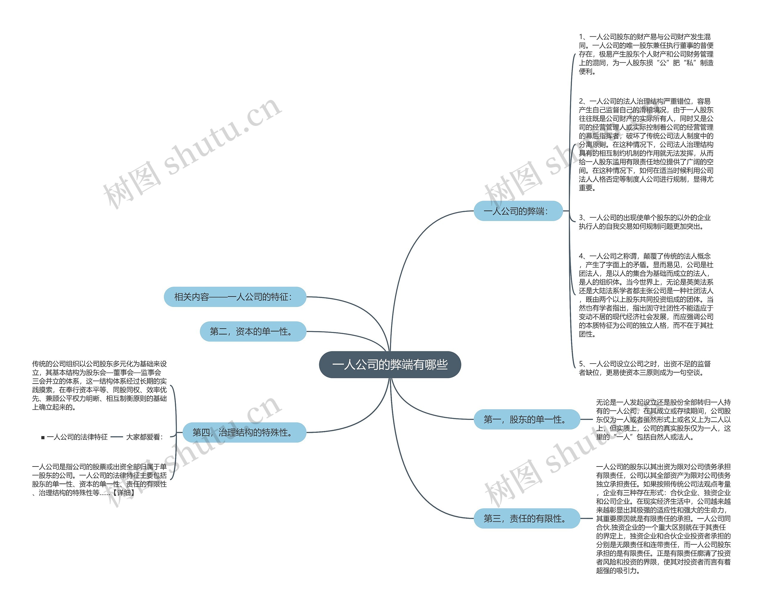 一人公司的弊端有哪些思维导图
