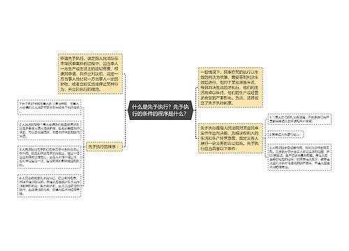 什么是先予执行？先予执行的条件的程序是什么？