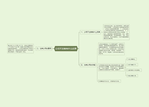 公司不注销有什么后果