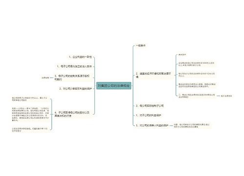 对集团公司的法律规定