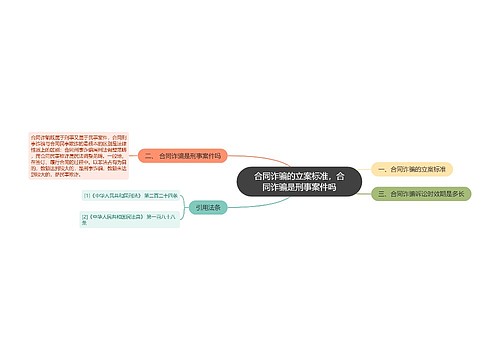 合同诈骗的立案标准，合同诈骗是刑事案件吗