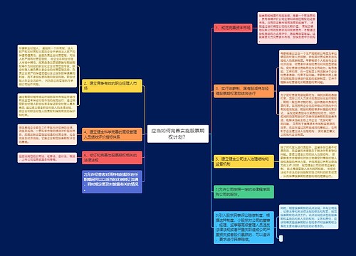 应当如何完善实施股票期权计划？