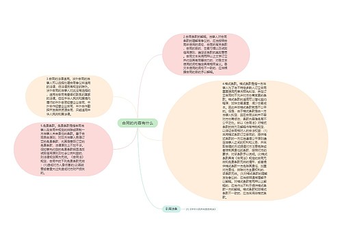 合同的内容有什么