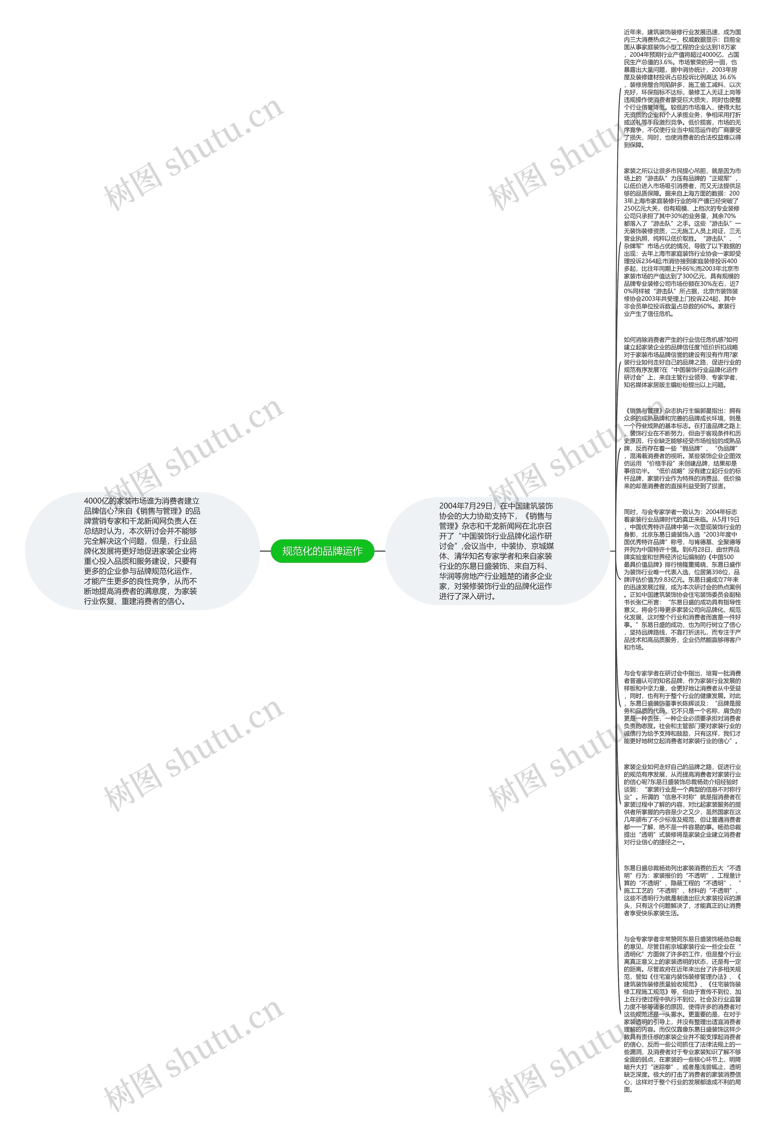 规范化的品牌运作思维导图