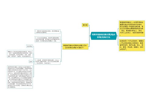 利斯特菌病的潜伏期/临床表现/控制方法