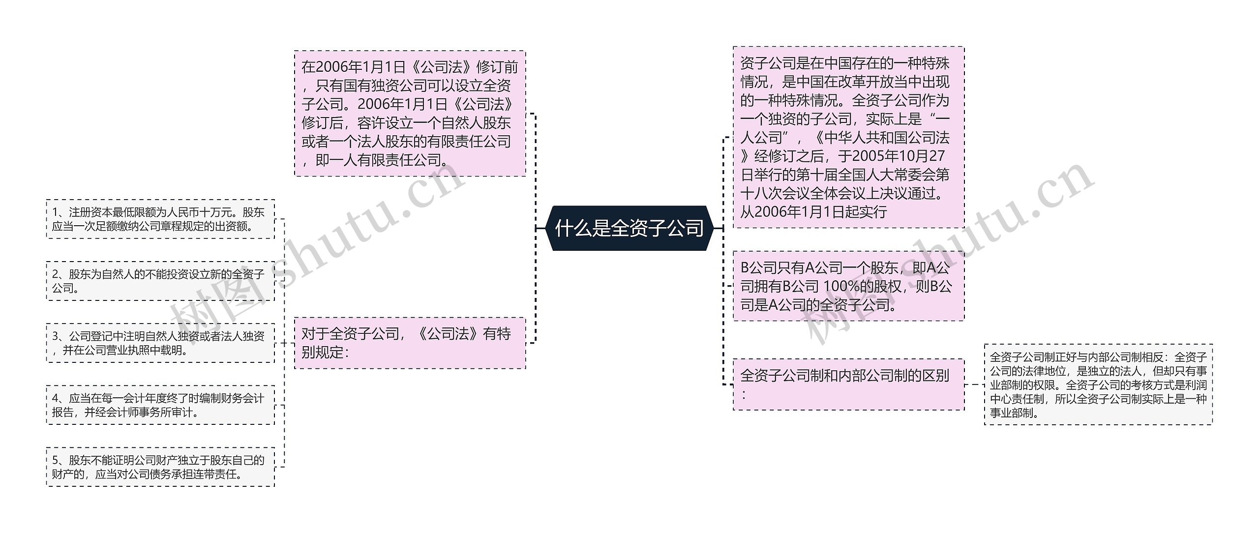 什么是全资子公司思维导图