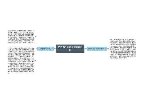 脓性指头炎临床表现与治疗