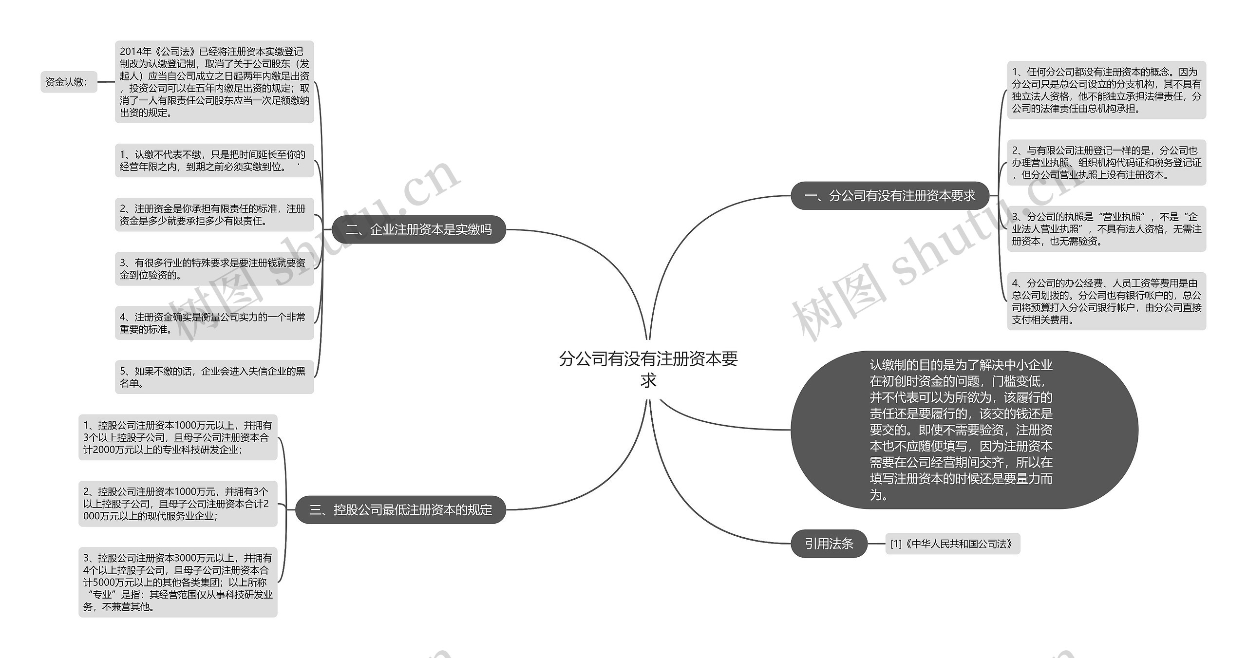 分公司有没有注册资本要求