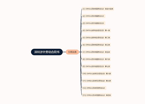 深圳涉外劳动合同书