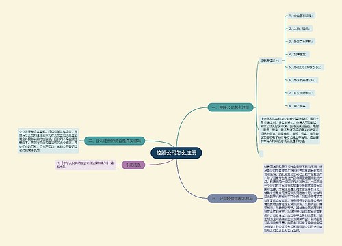 控股公司怎么注册