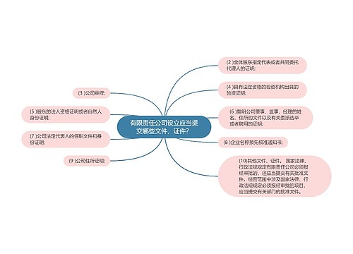 有限责任公司设立应当提交哪些文件、证件？