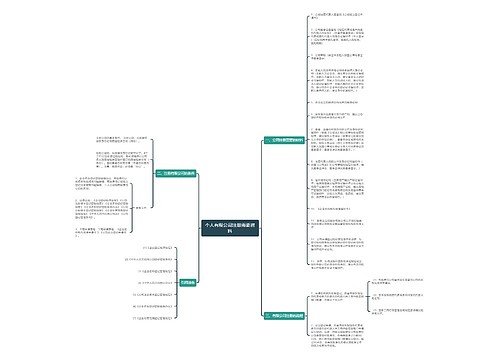 个人有限公司注册需要资料