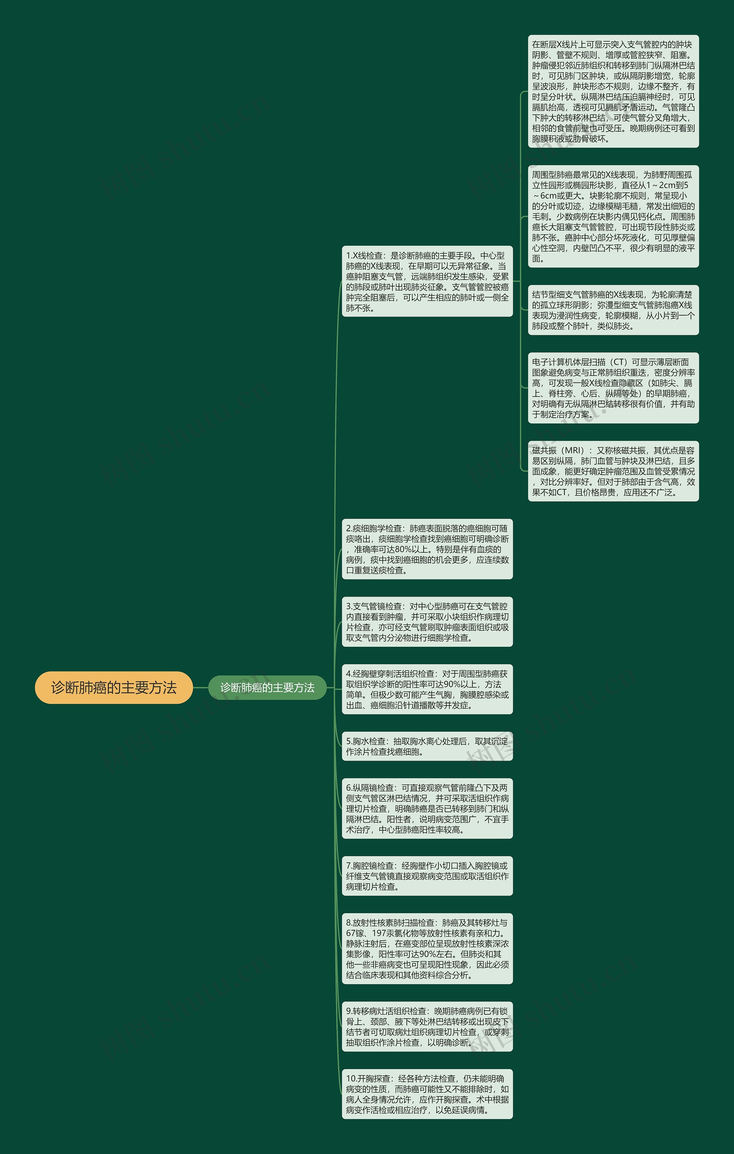 诊断肺癌的主要方法