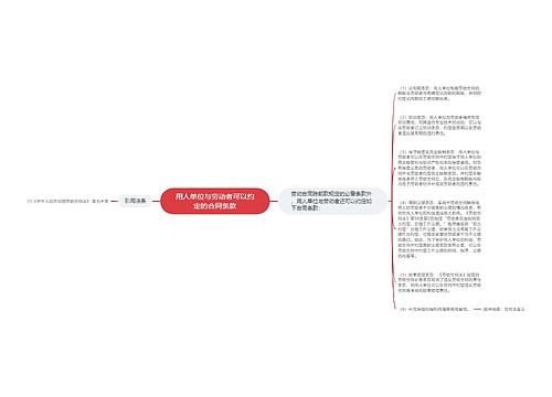 用人单位与劳动者可以约定的合同条款