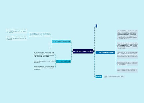 什么是2022小微企业标准