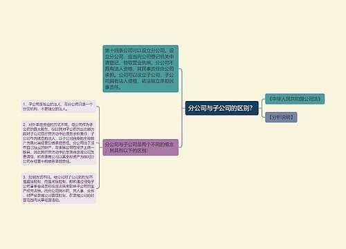 分公司与子公司的区别？