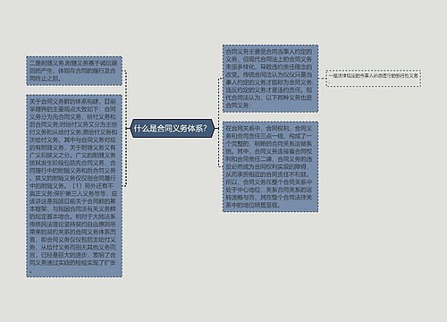 什么是合同义务体系？