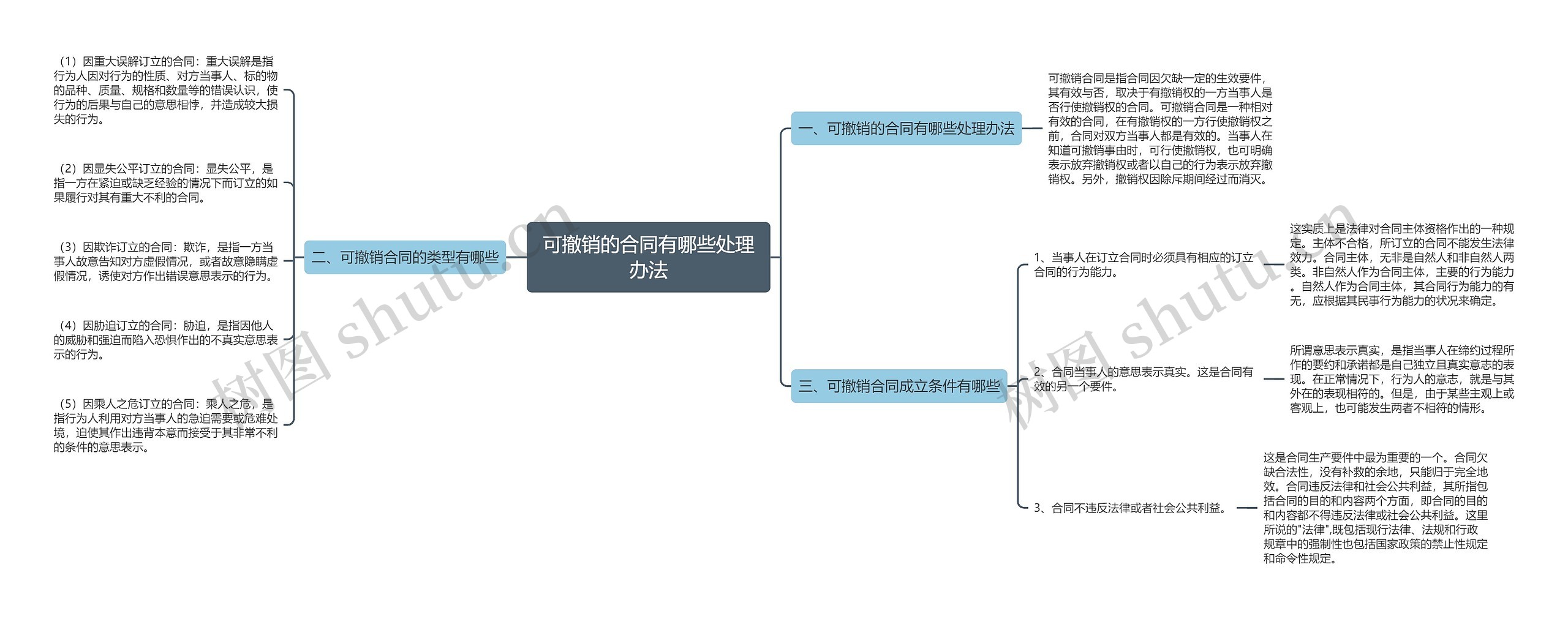 可撤销的合同有哪些处理办法