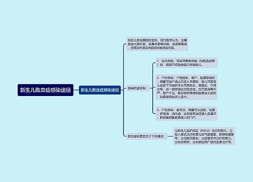 新生儿败血症感染途径