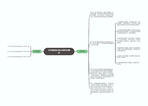 合同漏洞的填补规则有哪些