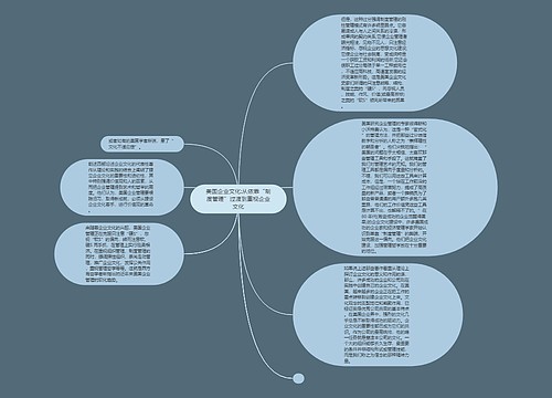 美国企业文化:从依靠“制度管理”过渡到重视企业文化