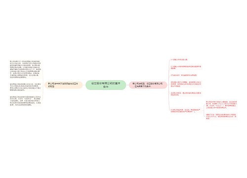 设立股份有限公司的基本条件