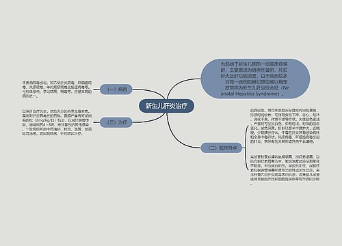 新生儿肝炎治疗