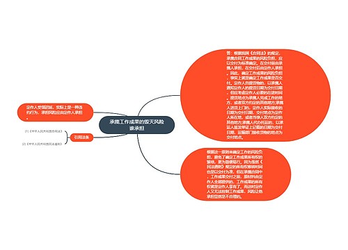 承揽工作成果的毁灭风险谁承担