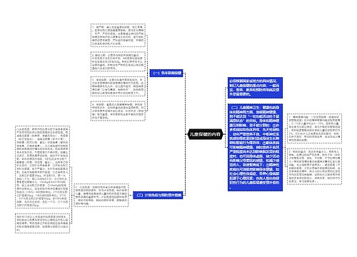 儿童保健的内容