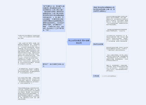 终止合同非裁员 高补偿解除合同