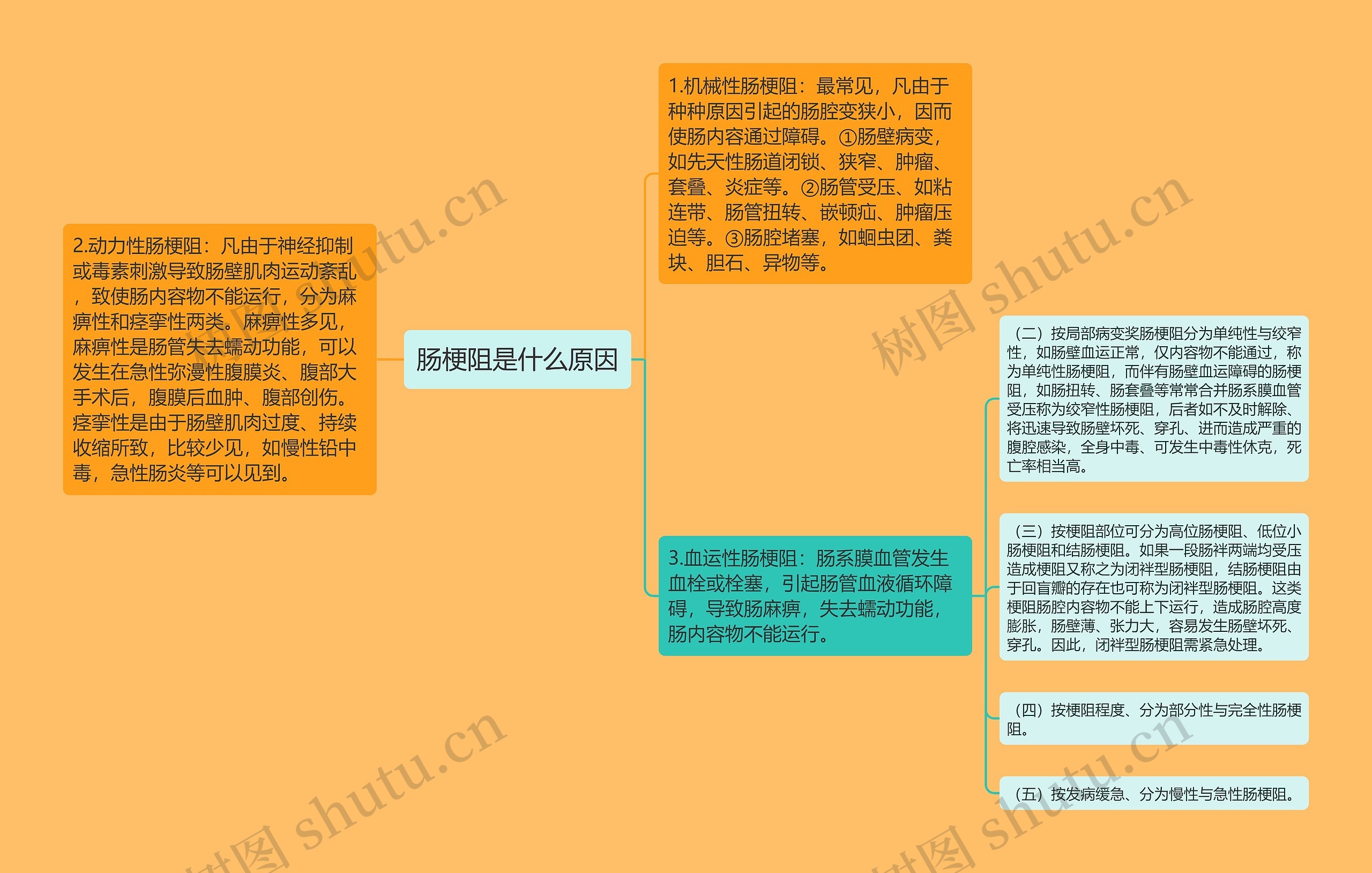 肠梗阻是什么原因思维导图