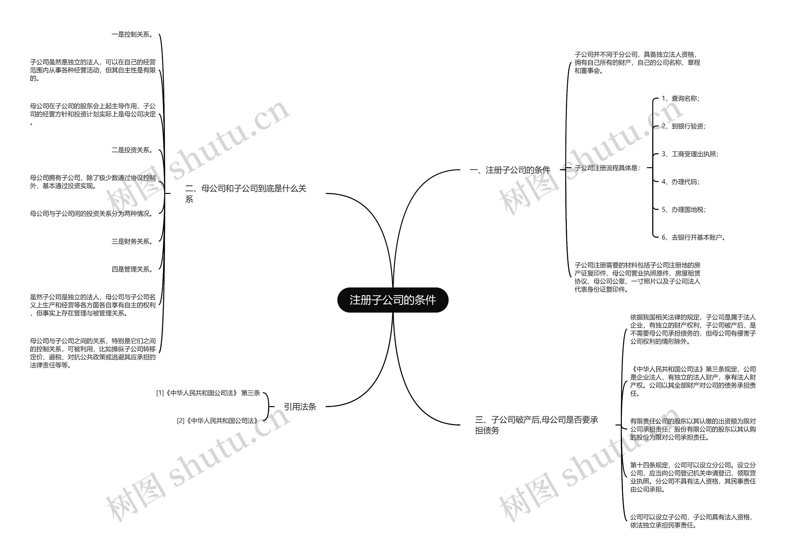 注册子公司的条件