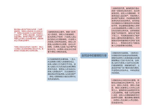 合同法中的撤销权行使