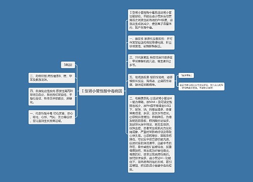 Ⅰ型肾小管性酸中毒病因