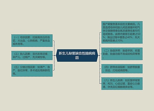 新生儿缺氧缺血性脑病病因