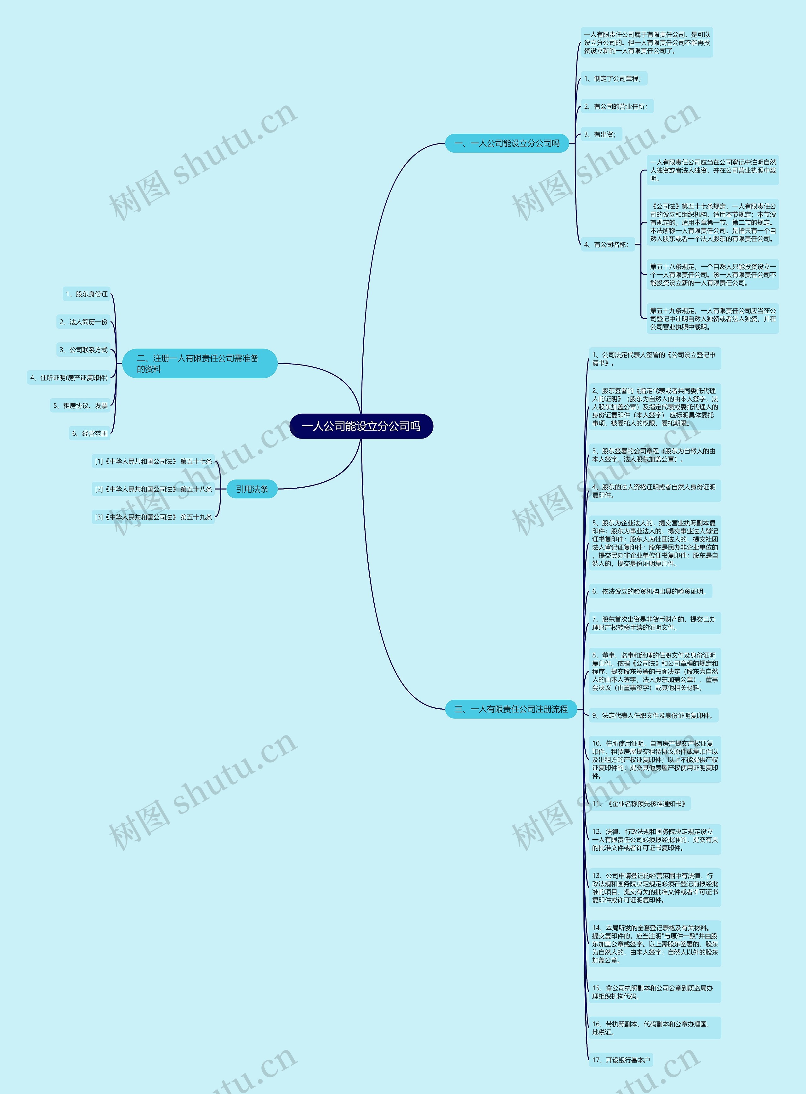 一人公司能设立分公司吗思维导图
