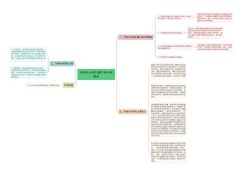 附条件合同的履行条件有哪些